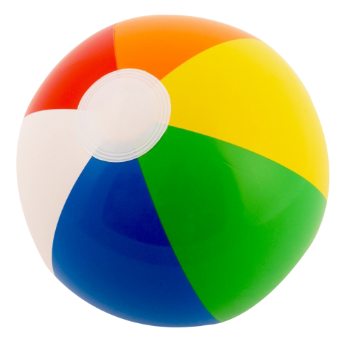 Download PNG image - Colorful Beach Ball Inflatable PNG 