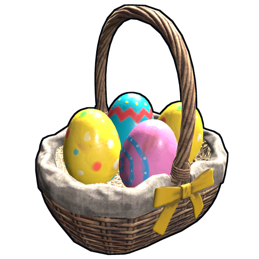 Download PNG image - Easter Egg Basket PNG Transparent Picture 