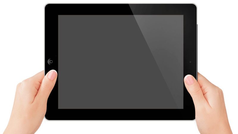 Download PNG image - Female Hand Holding Tablet Transparent Background 