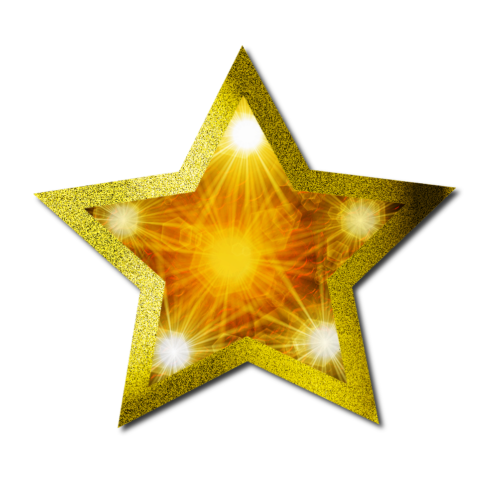 Download PNG image - Glitter Gold Star PNG Transparent Image 