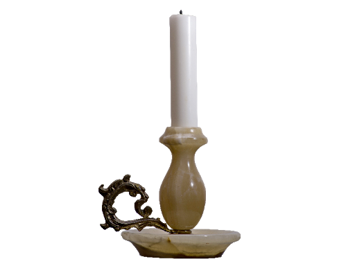 Download PNG image - Gold Christmas Candle PNG File 