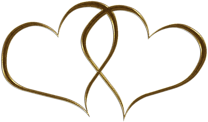 Download PNG image - Gold Heart PNG Transparent Image 