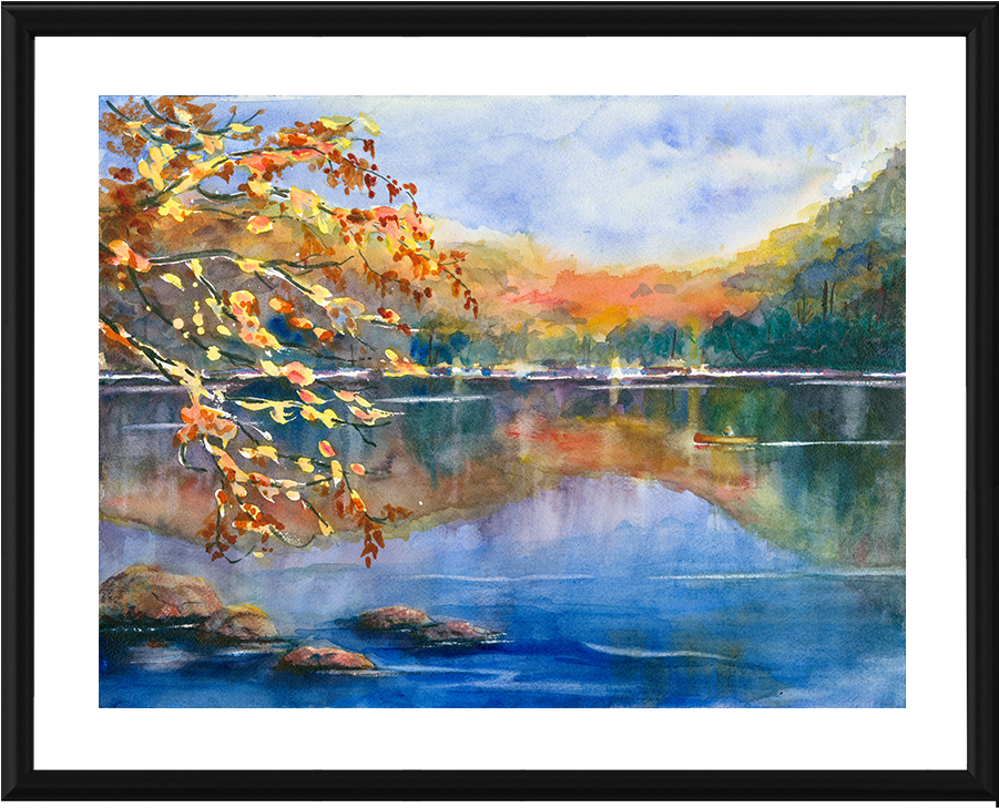 Download PNG image - Landscape Painting Art PNG File 