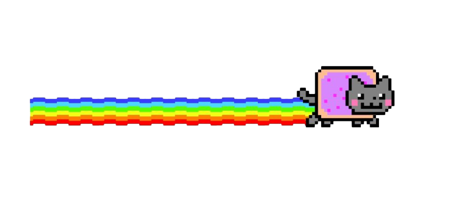 Download PNG image - Nyan Cat Rainbow PNG Photos 