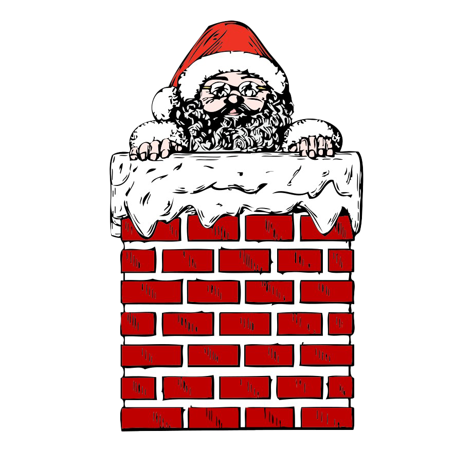 Download PNG image - Santa Claus Christmas Chimney PNG Photos 