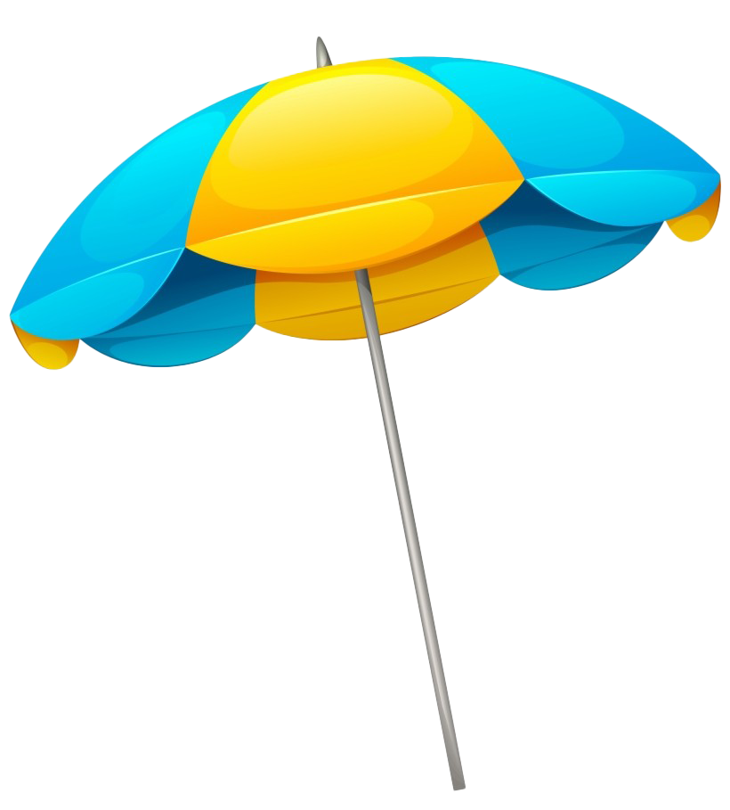 Download PNG image - Summer Beach Umbrella PNG Clipart 