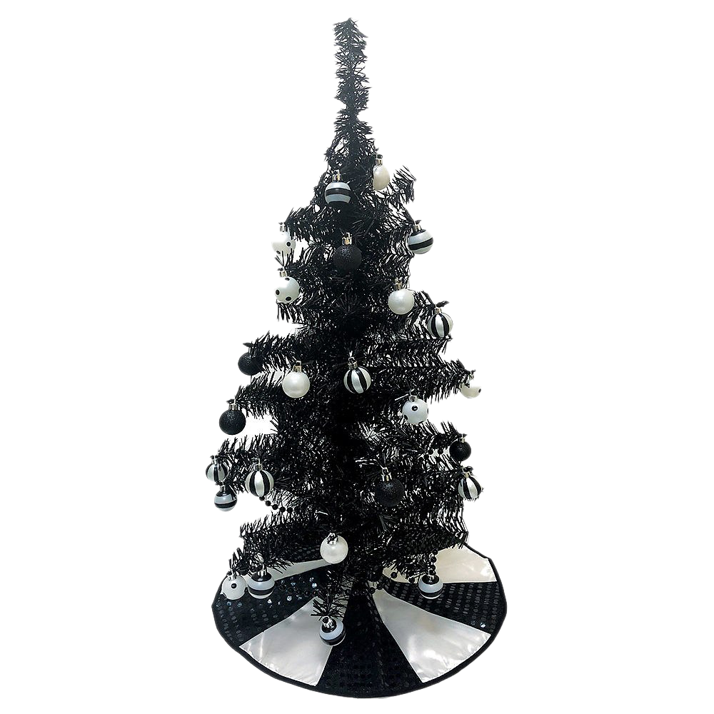 Download PNG image - Tinsel Christmas Tree Transparent PNG 