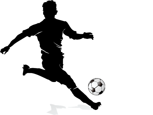 Download PNG image - Vector Footballer Transparent Background 