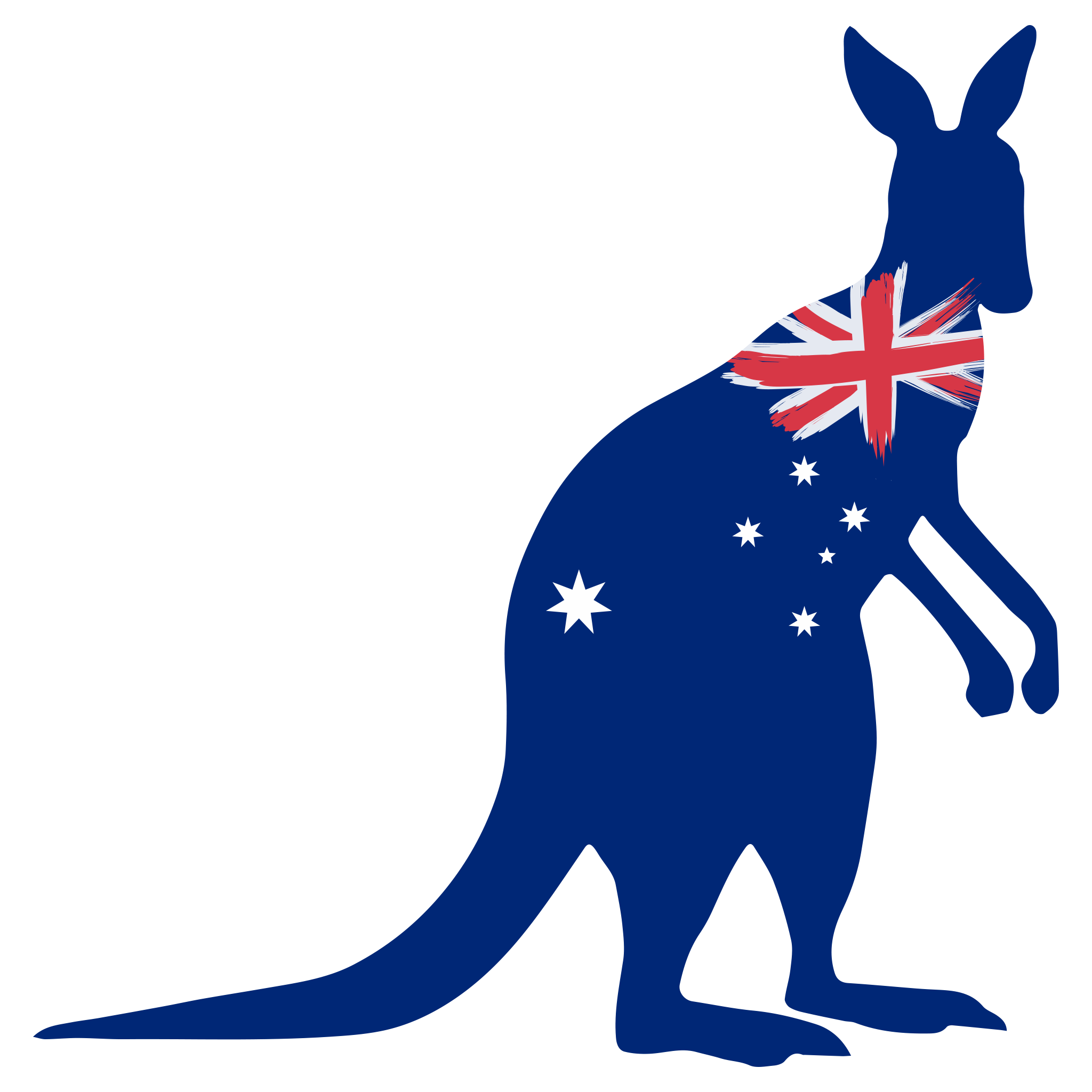 Download PNG image - Vector Kangaroo Transparent PNG 
