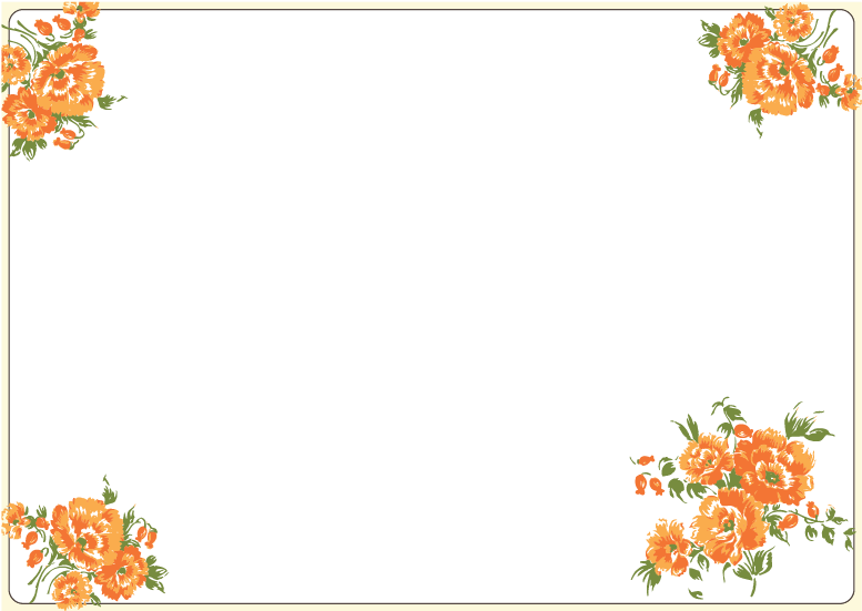 Download PNG image - Wedding Flowers Border Frame PNG 