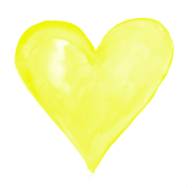 Download PNG image - Yellow Heart Transparent PNG 