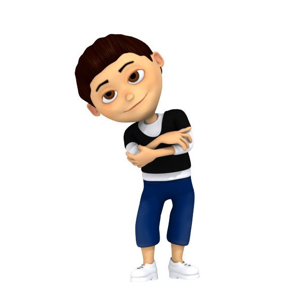 Download PNG image - 3D Cartoon Boy PNG Picture 