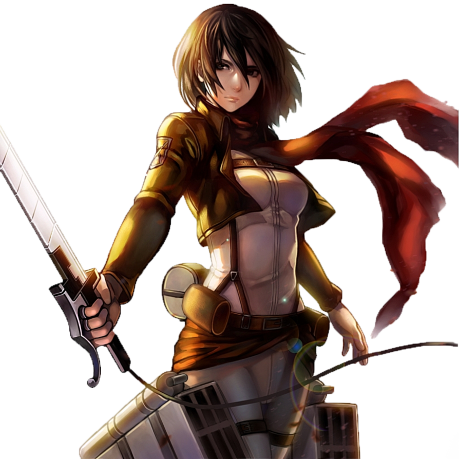 Download PNG image - Anime Mikasa Transparent Background 