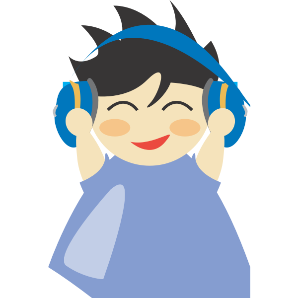 Download PNG image - Anime With Headphone PNG Transparent 