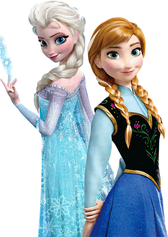 Download PNG image - Frozen Anna Elsa PNG Clipart 