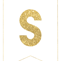Glitter Alphabet PNG Transparent