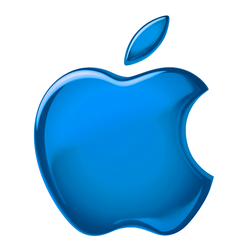 Download PNG image - Glossy Apple Logo PNG Clipart 