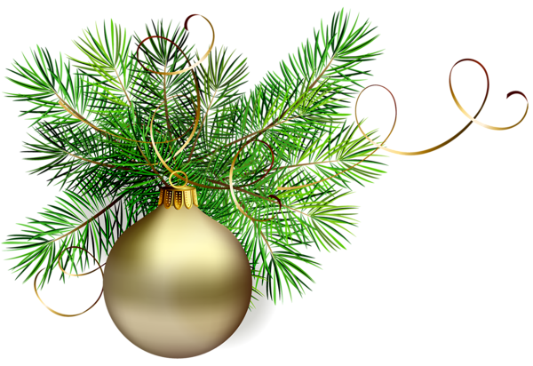 Download PNG image - Gold Christmas Bauble PNG Transparent 