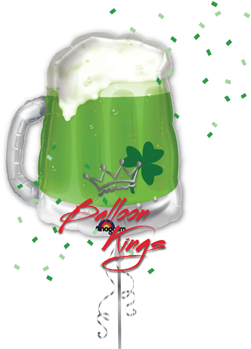 Download PNG image - Green Beer Vector PNG Isolated File 