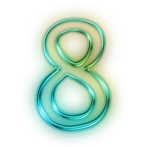 Download PNG image - Neon Number PNG Picture 