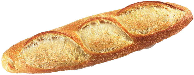 Download PNG image - Rustic Baguette Bread Transparent PNG 