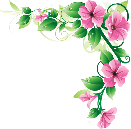 Download PNG image - Vector Flower Artwork Transparent Background 