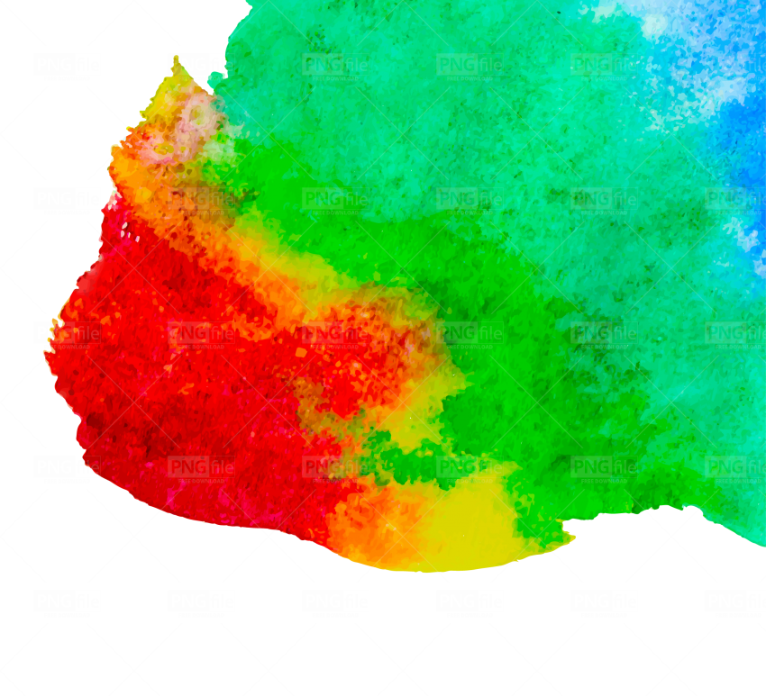 Download PNG image - Watercolor Stain Transparent Background 