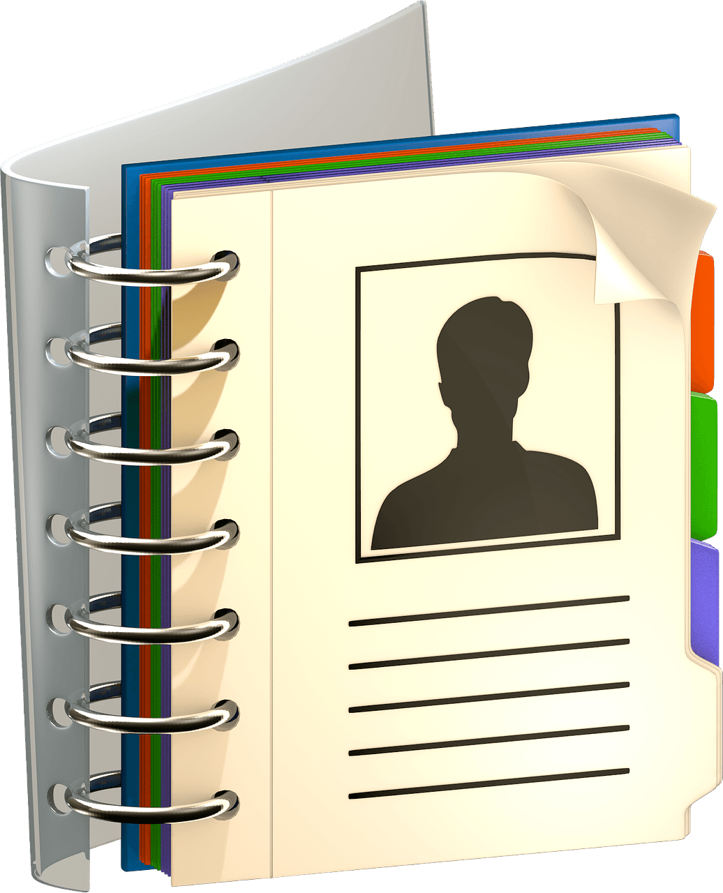 Download PNG image - Address Book PNG Isolated File 