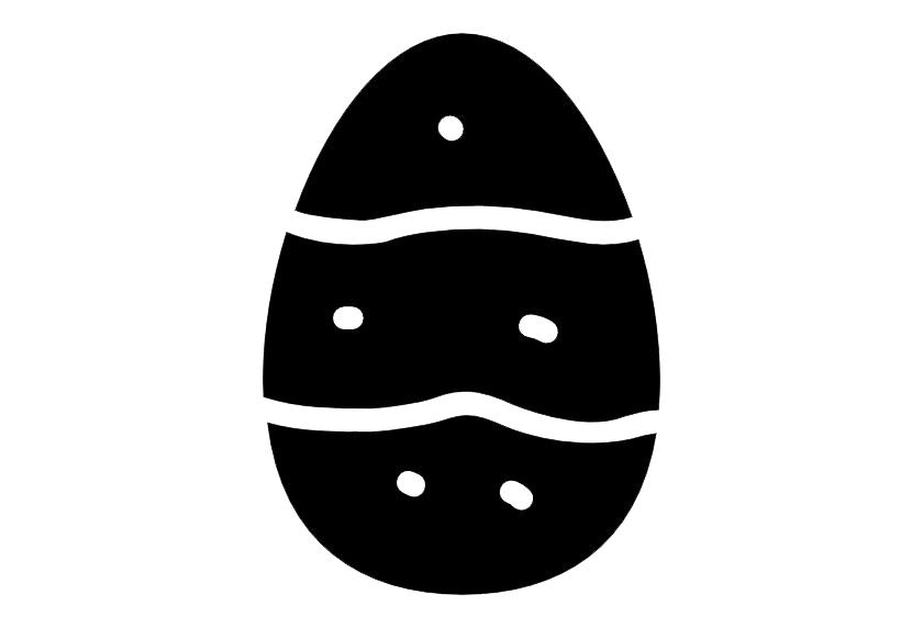 Download PNG image - Black Easter Egg PNG Transparent Picture 