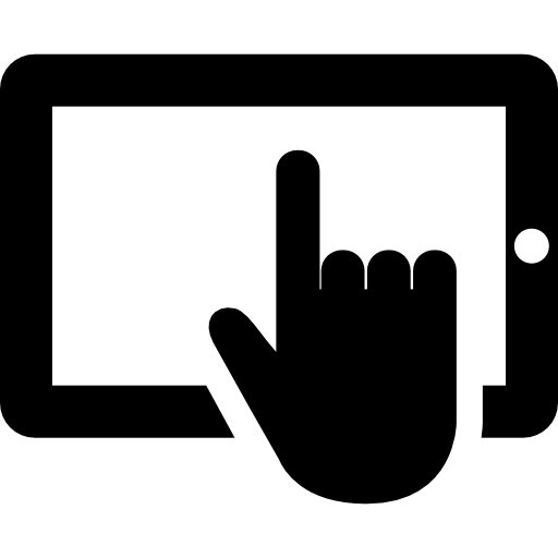 Download PNG image - Clipart Finger Tablet PNG 