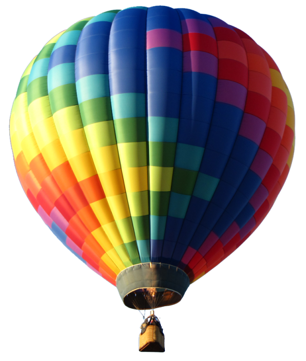 Download PNG image - Colorful Air Balloon Background PNG 