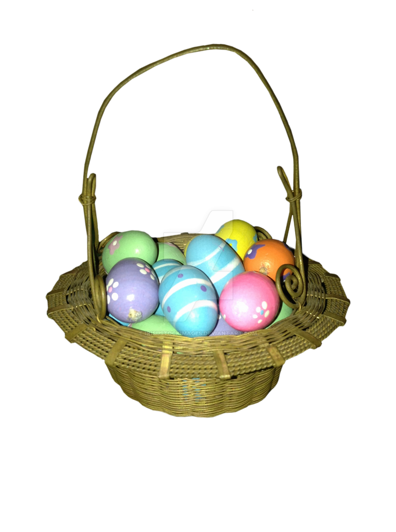 Download PNG image - Easter Egg Basket PNG Transparent 