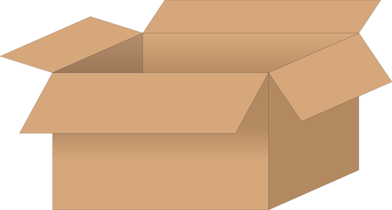Download PNG image - Empty Cardboard Box PNG File 