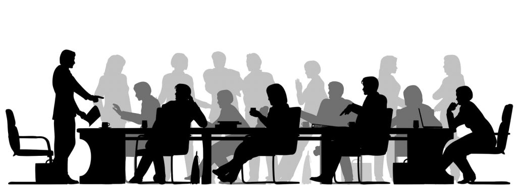 Download PNG image - Meeting Silhouette PNG Transparent 