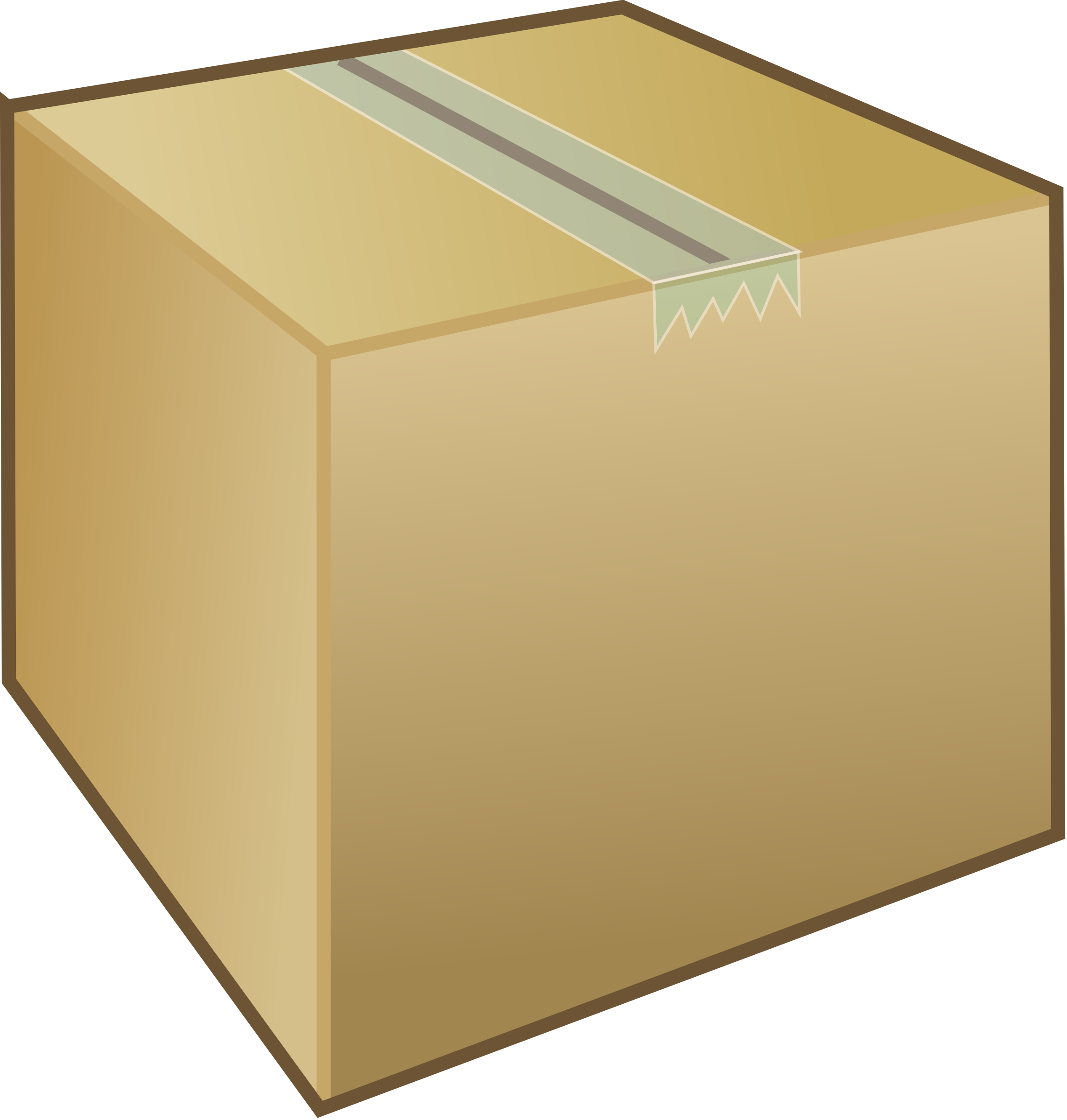 Download PNG image - Packed Cardboard Box PNG Clipart 