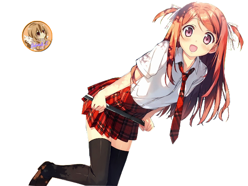 Download PNG image - School Anime Girl PNG HD 