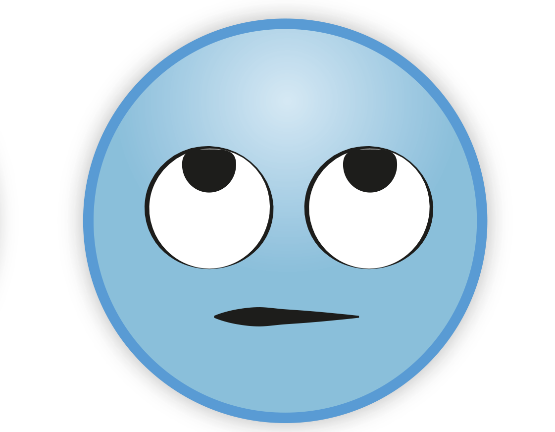 Download PNG image - Sky Blue Emoji Transparent PNG 