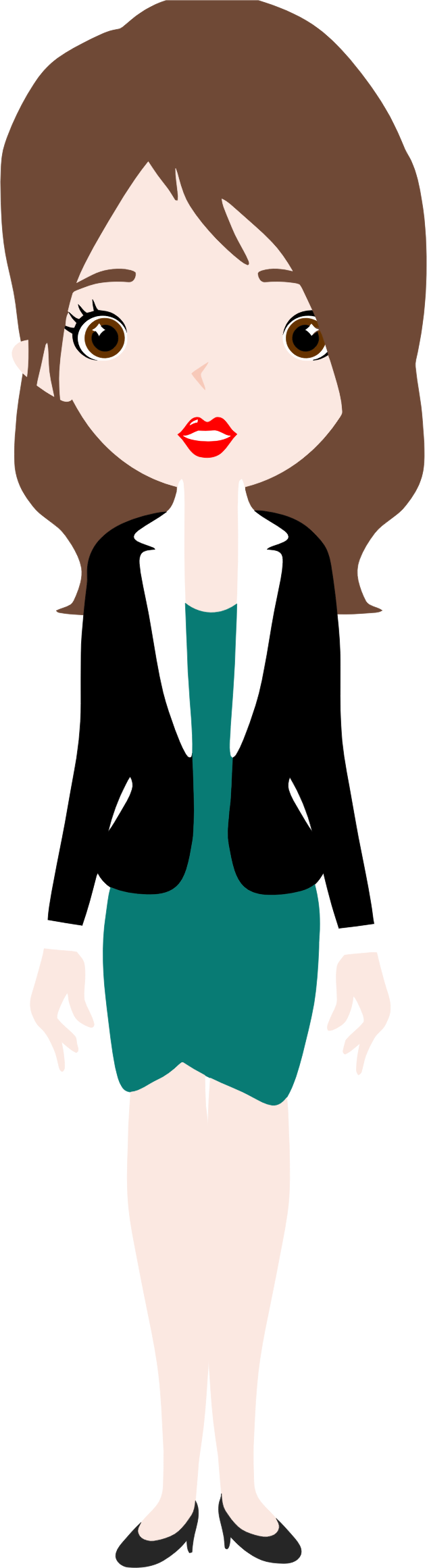 Download PNG image - Vector Business Woman PNG File 