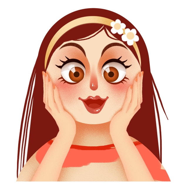 Download PNG image - Vector Surprised Woman PNG HD 