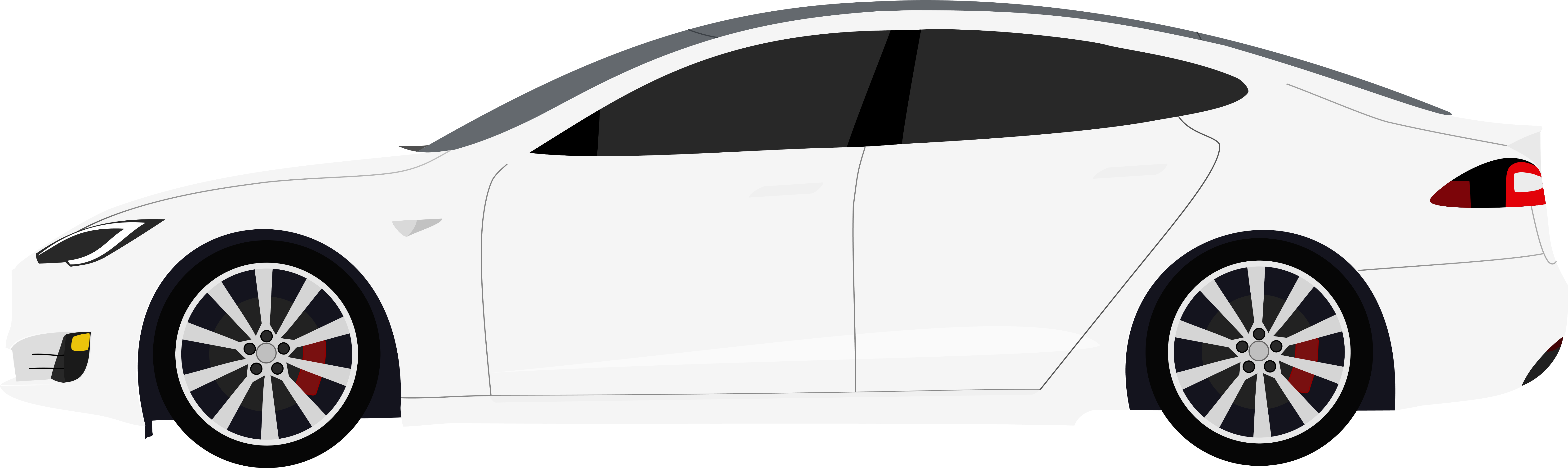 Download PNG image - White Tesla Car PNG 