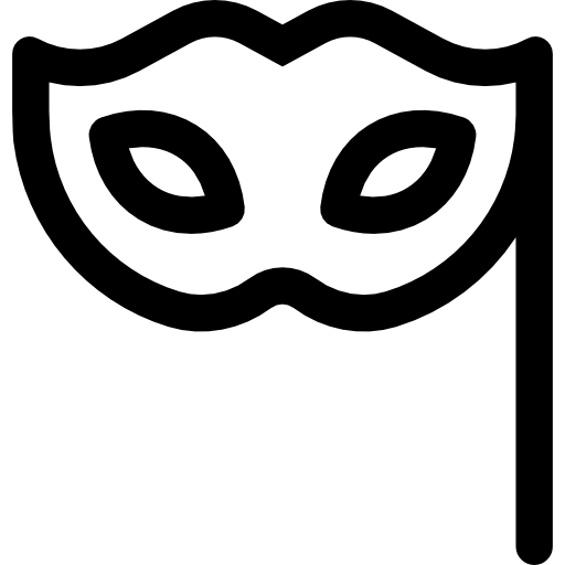 Download PNG image - Black Carnival Eye Mask Transparent Background 