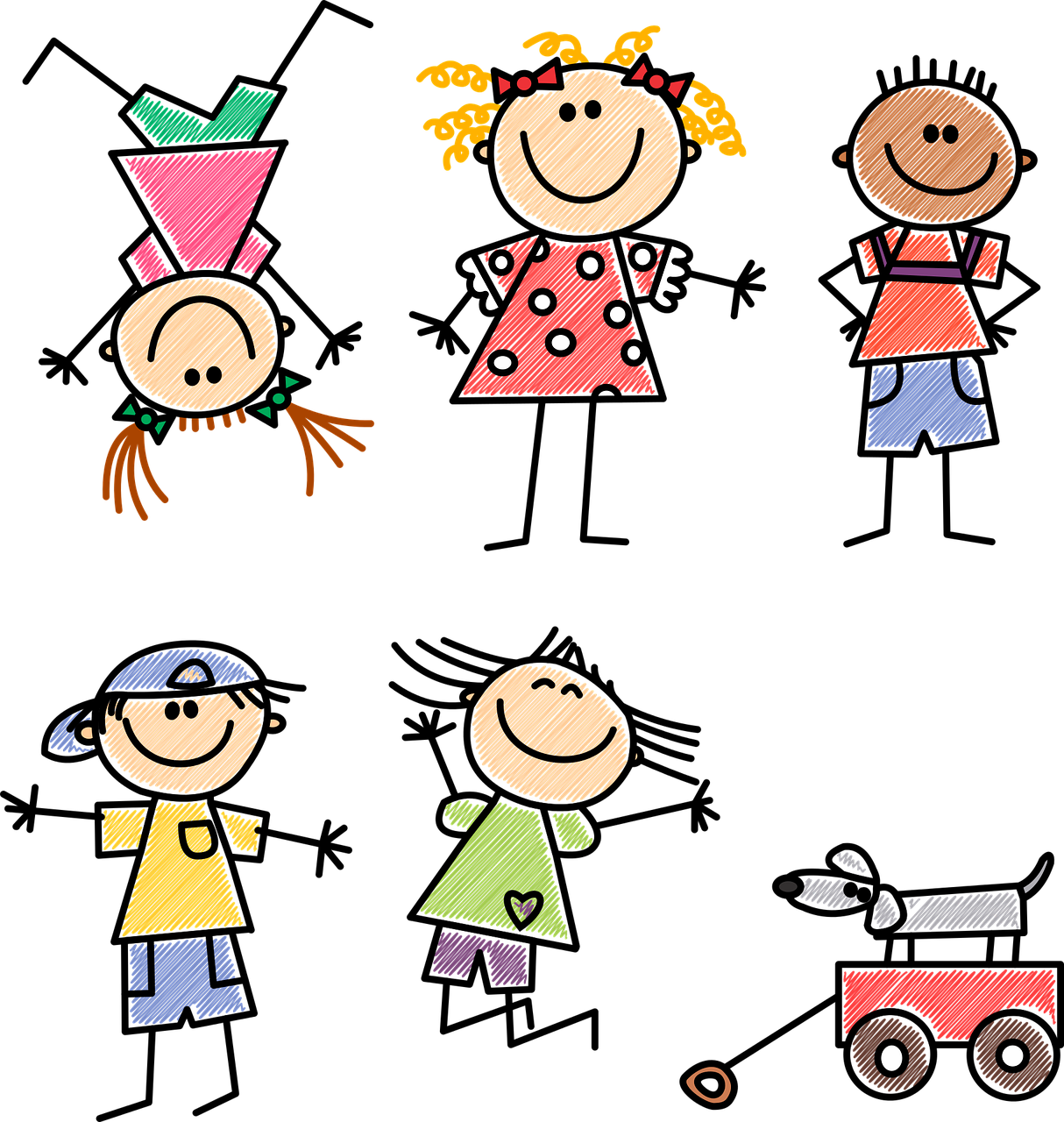 Download PNG image - Children Vector PNG Pic 