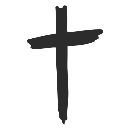 Download PNG image - Christian Cross Silhouette PNG Isolated File 