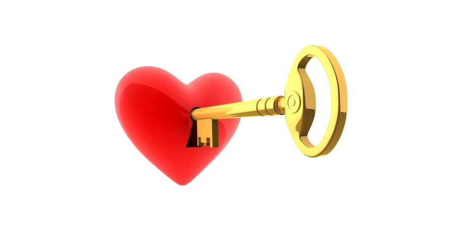 Download PNG image - Heart Key Transparent Images PNG 