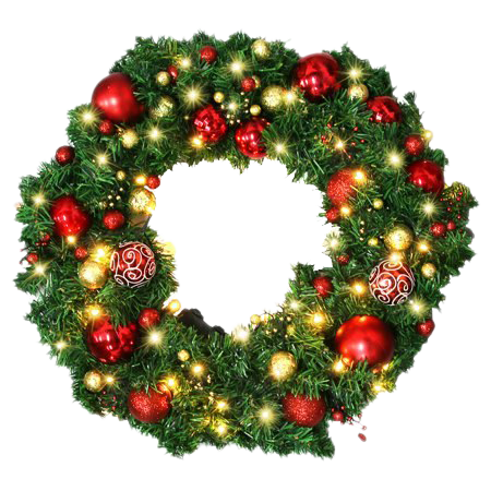 Download PNG image - Outdoor Christmas Garland PNG Free Download 