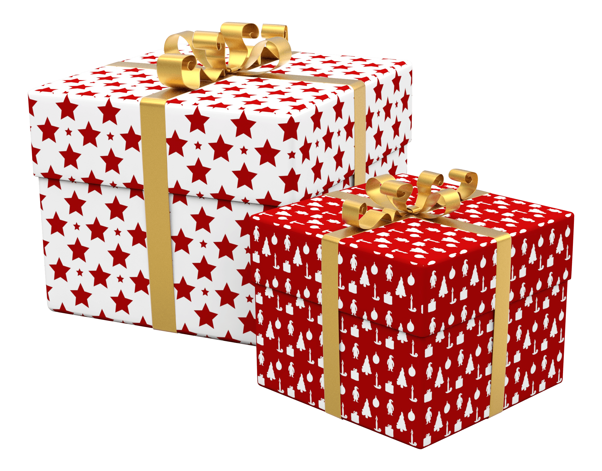 Download PNG image - Red Christmas Gift Transparent PNG 