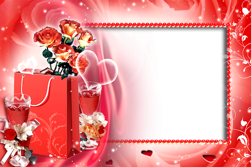 Download PNG image - Romantic Frame PNG Photos 