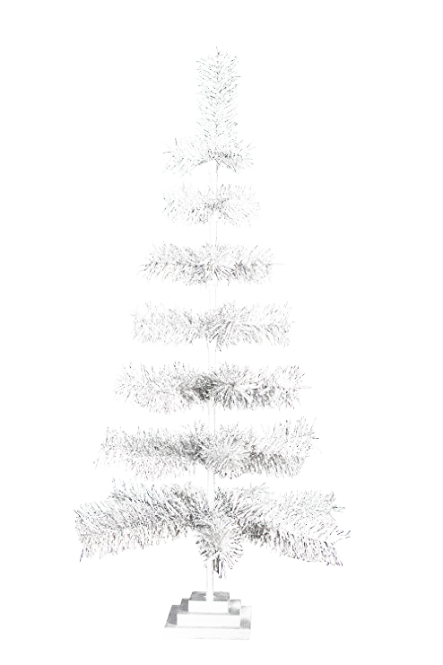 Download PNG image - Tinsel Christmas Tree PNG Transparent Image 