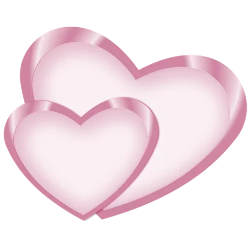 Download PNG image - Two Hearts PNG Transparent 
