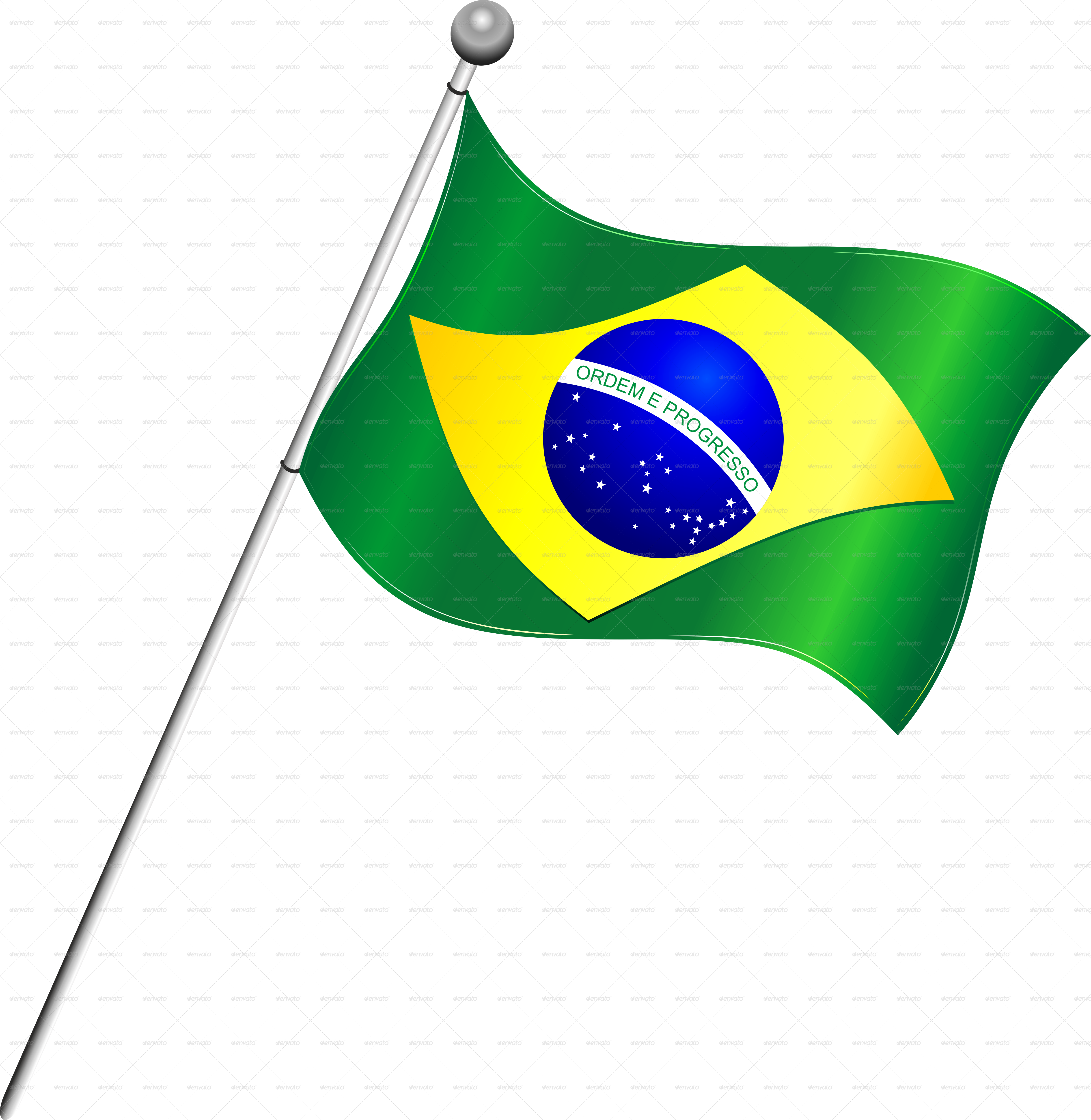 Download PNG image - Brazil Flag Transparent Background 